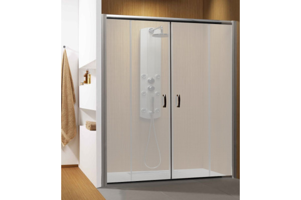 Душевая дверь в нишу Radaway Premium Plus DWD 180 стекло фабрик раздвижная, профиль хром