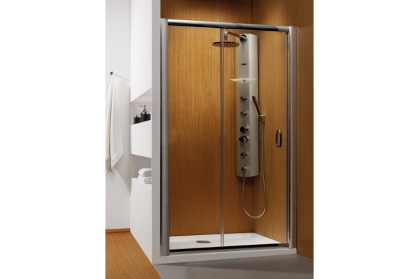 Душевая дверь в нишу Radaway Premium Plus DWJ 150 прозрачное стекло раздвижная, профиль хром