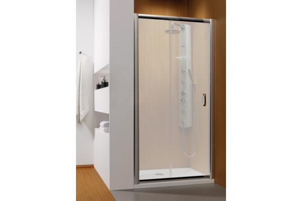 Душевая дверь в нишу Radaway Premium Plus DWJ 100 стекло фабрик раздвижная, профиль хром