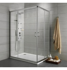 Душевой уголок Radaway Premium Plus D 80x120x190 прозрачное стекло прямоугольный, двери раздвижные