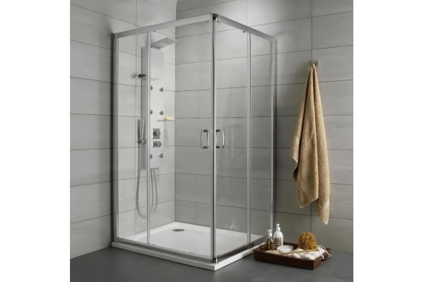 Душевой уголок Radaway Premium Plus D 90x100x190 прозрачное стекло прямоугольный, двери раздвижные