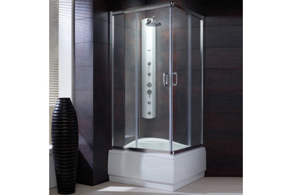 Душевой уголок Radaway Premium Plus C 80x170 прозрачное стекло квадратный, двери раздвижные
