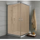Душевой уголок Radaway Premium Plus C 100x190 коричневое стекло квадратный, двери раздвижные