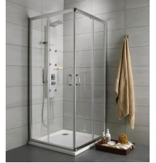 Душевой уголок Radaway Premium Plus D 80x90x190 прозрачное стекло прямоугольный, двери раздвижные