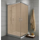 Душевой уголок Radaway Premium Plus D 80x100x190 коричневое стекло прямоугольный, двери раздвижные