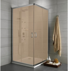 Душевой уголок Radaway Premium Plus C 90x190 коричневое стекло квадратный, двери раздвижные
