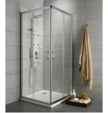 Душевой уголок Radaway Premium Plus D 75x90x190 прозрачное стекло прямоугольный, двери раздвижные