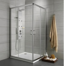 Душевой уголок Radaway Premium Plus D 80x100x190 прозрачное стекло прямоугольный, двери раздвижные