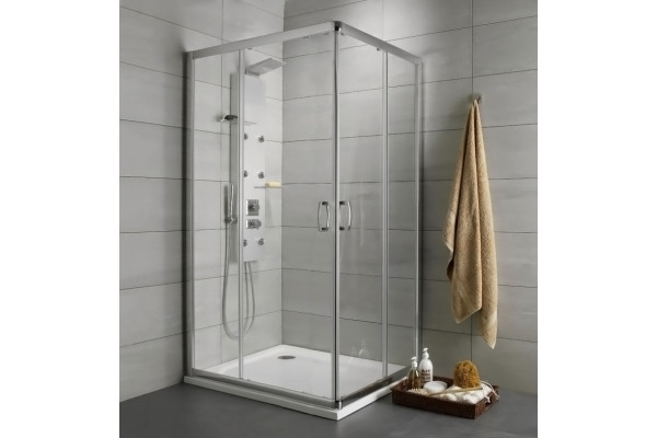 Душевой уголок Radaway Premium Plus D 80x100x190 прозрачное стекло прямоугольный, двери раздвижные