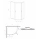 Душевой уголок Radaway Premium Plus E 100x80x190 стекло фабрик прямоугольный-асимметричный, двери раздвижные