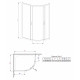 Душевой уголок Radaway Premium Plus E 120x90x190 стекло графит прямоугольный-асимметричный, двери раздвижные