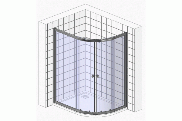 Душевой уголок Radaway Premium Plus E 120x90x190 коричневое стекло прямоугольный-асимметричный, двери раздвижные