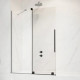 Шторка на ванну Radaway Furo Black PND II 10109688-54-01L раздвижная, стекло прозрачное