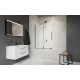 Шторка на ванну Radaway Furo Black PND II 10109688-54-01L раздвижная, стекло прозрачное