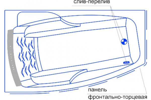 Экран Radomir Аризона фронтально-торцевой, правый