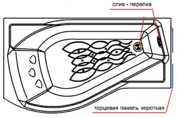 Боковой экран Radomir Миранда короткий правый