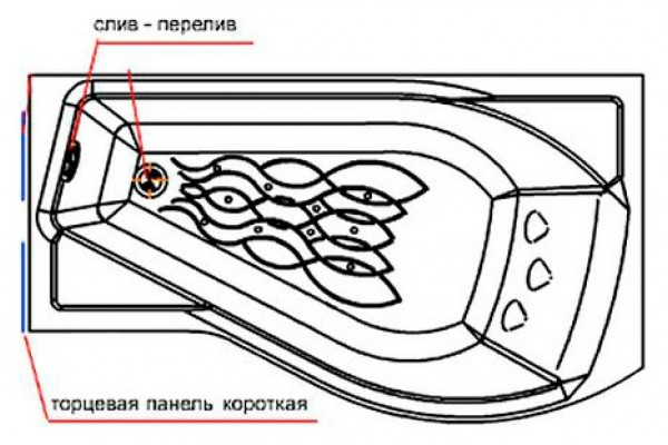 Боковой экран Radomir Миранда короткий левый