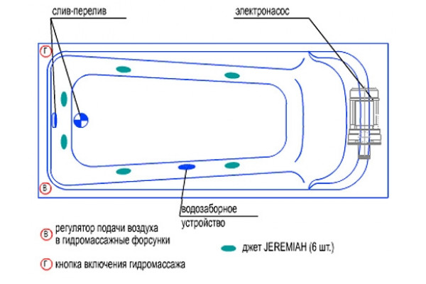 Гидромассаж Radomir Роза Chrome