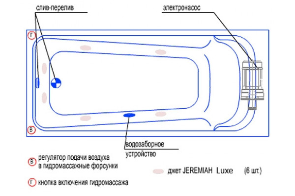 Гидромассаж Radomir Роза Luxe