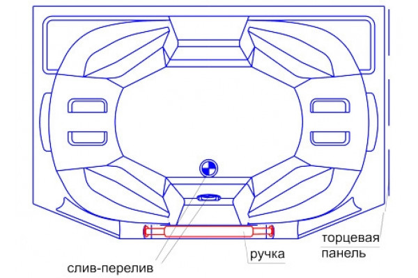 Боковой экран Radomir Конкорд правая