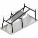 Акриловая ванна Radomir Vannesa Massage Миранда 168х95, с гидромассажем, каркасом и экраном, актив, L, асимметричная, пристенная