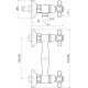 Смеситель для душа Rav Slezak Morava retro MK180.5CMATSM двухвентильный