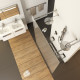 Душевая перегородка Ravak Walk-In Free GW9FM0C00Z1 140x200 см стекло прозрачное, профиль хром