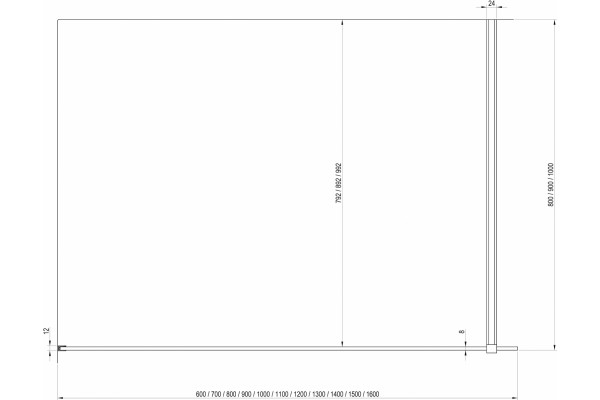 Душевая перегородка Ravak Walk-In Wall GW9WG0C00Z1 120х200 см, профиль хром, стекло прозрачное, с покрытием анти-капля