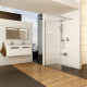 Душевая перегородка Ravak Walk-In Wall GW9WD0C00Z1 110х200 см, профиль хром, стекло прозрачное, с покрытием анти-капля