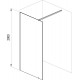 Душевая перегородка Ravak Walk-In Wall 120 + кронштейн 100 см, черный, стекло прозрачное, с покрытием анти-капля