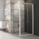 Душевой уголок Ravak BLDP2 110х100, Transparent, профиль белый, прямоугольный, двери раздвижные