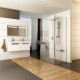 Душевая перегородка Ravak Walk-In Corner GW1CG4300Z1 120х80 см, профиль черный, стекло прозрачное, с покрытием анти-капля