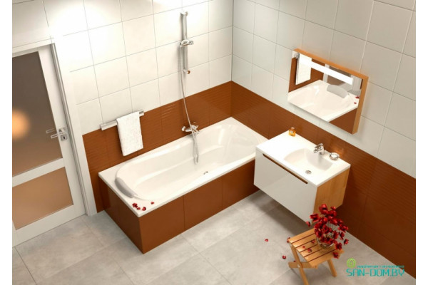 Акриловая ванна Ravak Campanula II 180 см прямоугольная, объем 220 л.