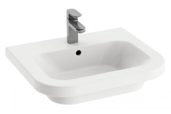 Раковина Ravak Chrome 55 цвет белый, прямоугольная, с переливом