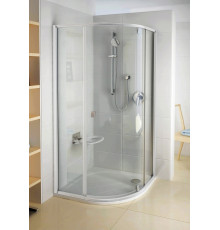 Душевой уголок Ravak PSKK3-80 Transparent белый четверть круга, двери распашные