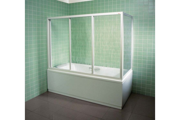 Шторка на ванну Ravak AVDP3-170 Transparent раздвижная, стекло прозрачное