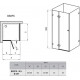 Душевой уголок Ravak Brilliant BSDSP + B SET L Transparent квадратный, двери распашные