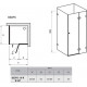 Душевой уголок Ravak Brilliant BSDSP + B SET R Transparent квадратный, двери распашные