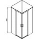Душевой уголок Ravak MSRV4 100х100 Transparent, профиль белый, квадратный, двери раздвижные