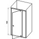 Душевая дверь в нишу Ravak PDOP2-110 Transparent, профиль черный, распашная, стекло прозрачное