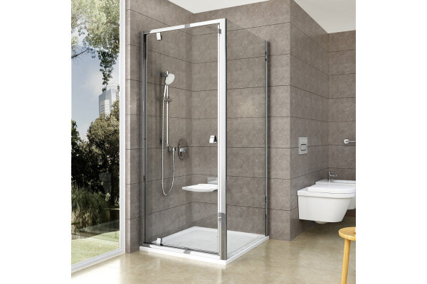 Душевой уголок Ravak PDOP1 80х80, Transparent, профиль хром, квадратный, двери распашные