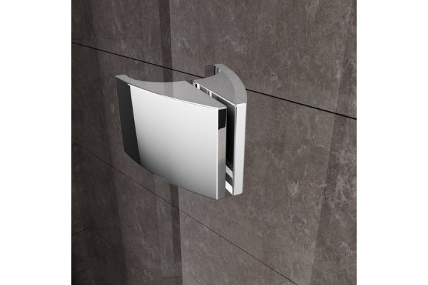 Душевой уголок Ravak PSKK3-80 Transparent, профиль хром, четверть круга, двери распашные