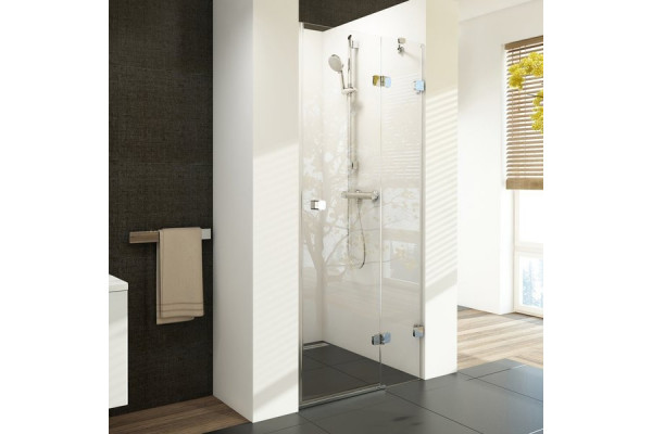 Душевая дверь в нишу Ravak BSD2-100 R Transparent, профиль хром, распашная, стекло прозрачное