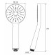 Душевая лейка Ravak Flat S 960.00 хром, 1 режим