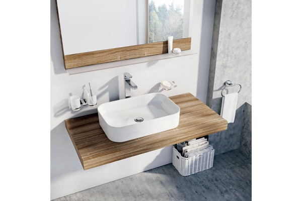 Раковина Ravak Ceramic 550 R Slim прямоугольная, цвет белый, на столешницу