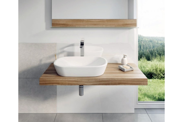 Раковина Ravak Ceramic 600 O овальная, цвет белый, на столешницу
