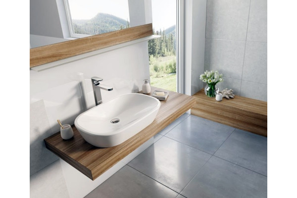 Раковина Ravak Ceramic 600 O овальная, цвет белый, на столешницу
