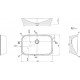 Раковина Ravak Ceramic 600 R прямоугольная, цвет белый, на столешницу