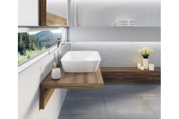 Раковина Ravak Ceramic 600 R прямоугольная, цвет белый, на столешницу