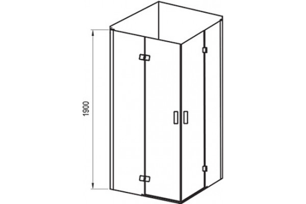 Душевой уголок Ravak SMSRV4 80х80 Transparent, профиль хром, квадратный, двери распашные